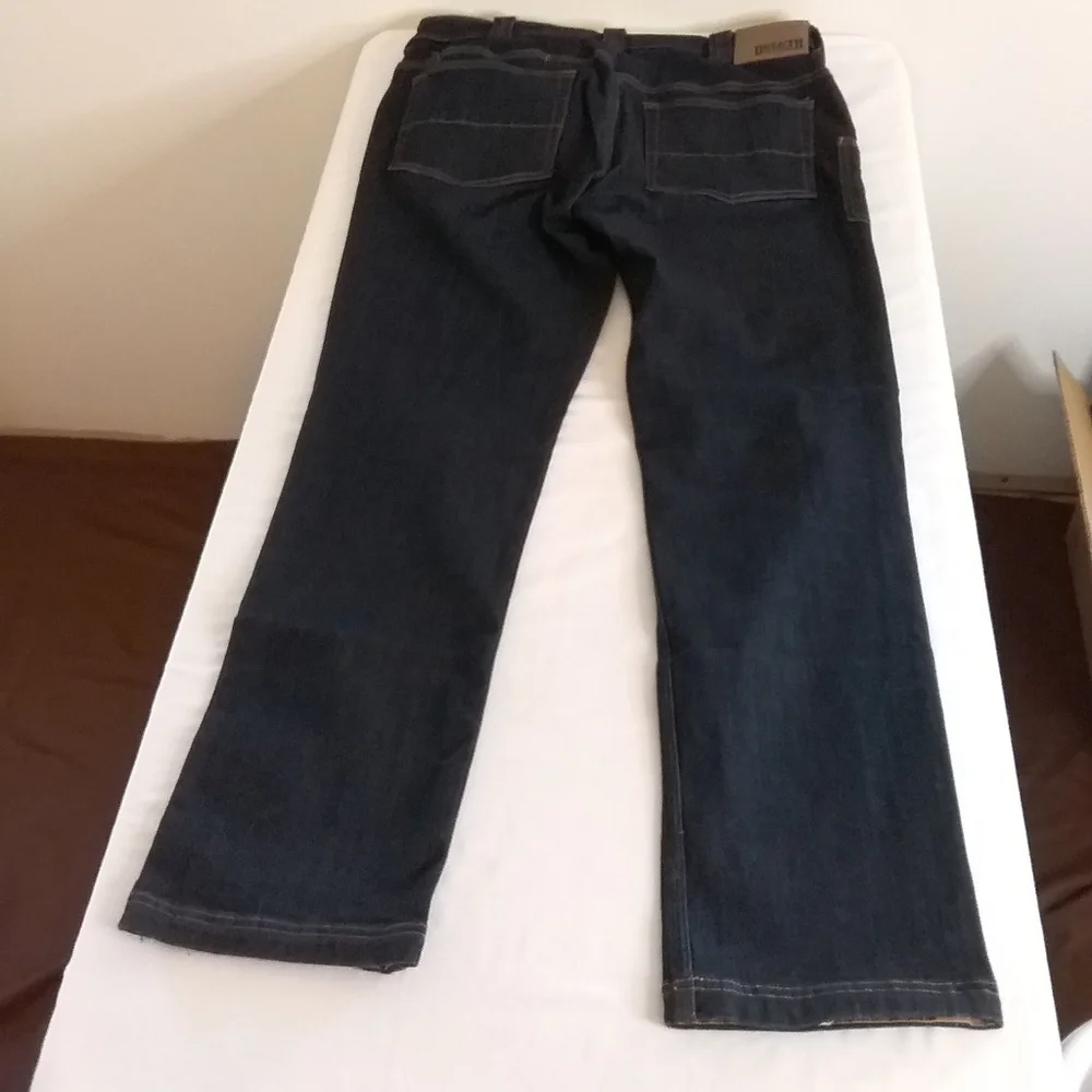 SOLD Duluth Trading NWOT Men's Indigo Ballroom Double Flex Slim Fit Jeans 36x32 - Picture 5 of 14